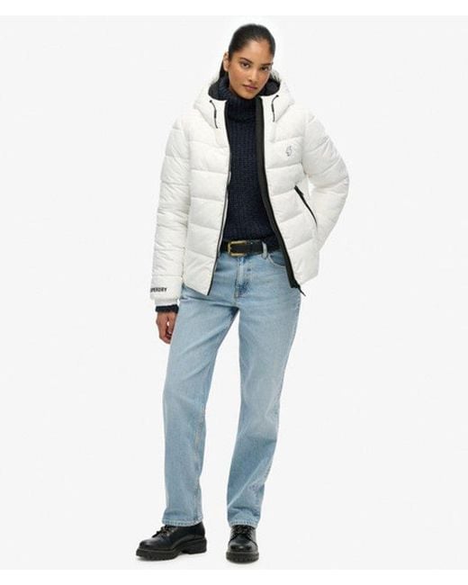 Superdry Gray & Co Hooded Spirit Sports Puffer Jacket