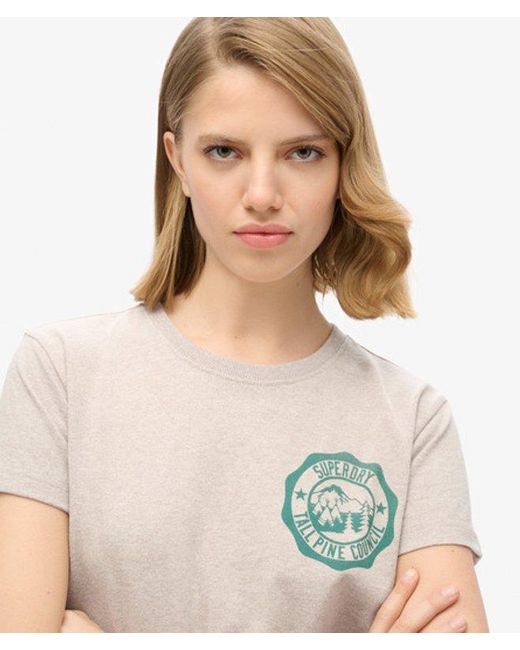 Superdry White & Co Lo-fi Outdoor Fitted T-shirt