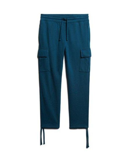 Superdry Blue Relaxed Cargo joggers for men