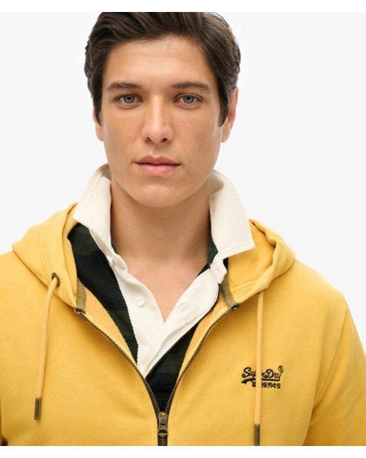 Superdry Metallic Essential Logo Washed Zip Hoodie - Size: Xl for men