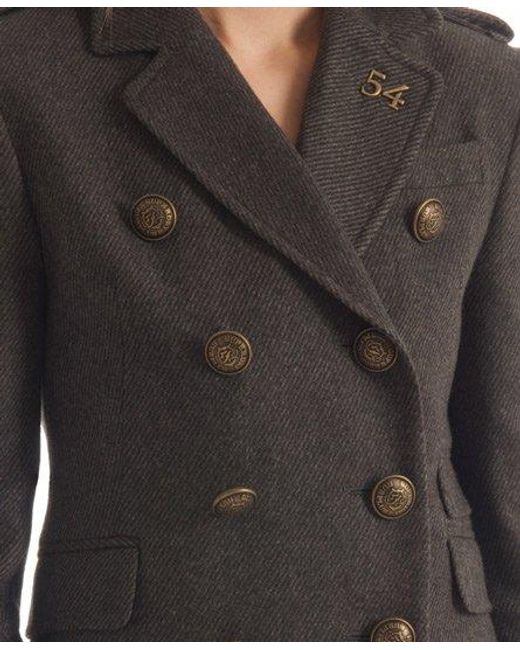 Superdry Black Cropped Cavalry Jacket Dark Charcoal