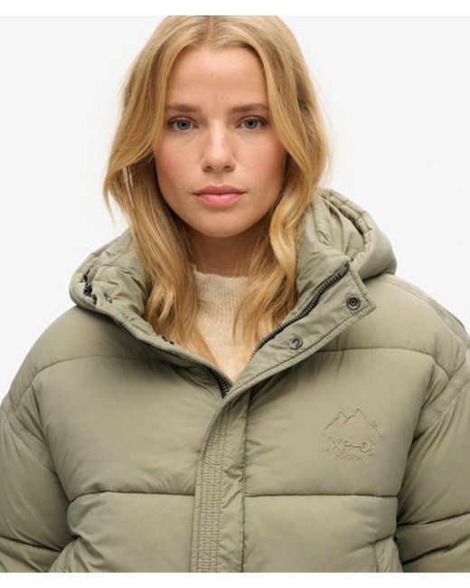 Superdry Natural & Co Cropped Cocoon Puffer Jacket