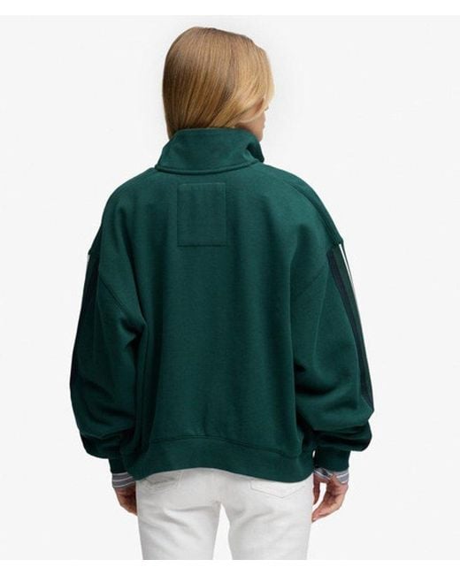 Superdry Green & Co Country Club Appliqué Half Zip