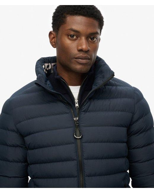 Superdry Blue & Co Fuji Printed Padded Jacket for men