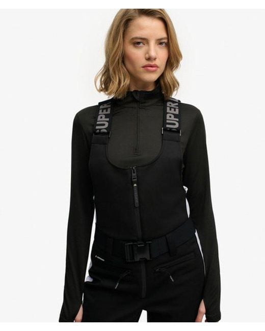 Superdry Black & Co Luxe Ski Dungarees