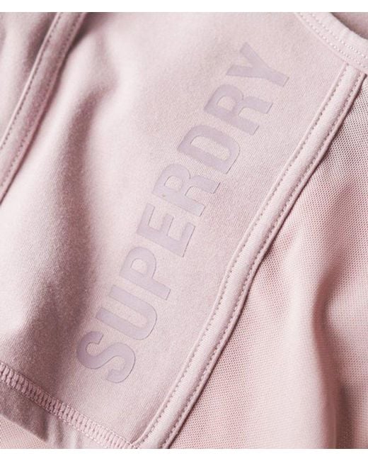 Superdry Purple & Co Ladies Sport Tech Corset Top