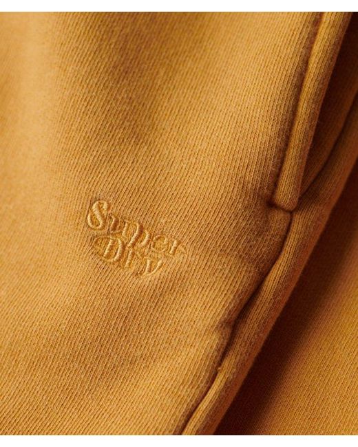 Superdry Yellow & Co Loose Fit Embroidered Vintage Wash Sweat Shorts