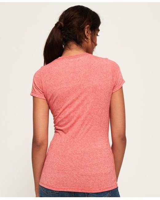 Superdry Pink Western Rope T-Shirt Sun Bleached Snowy