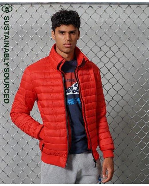 superdry red bomber jacket