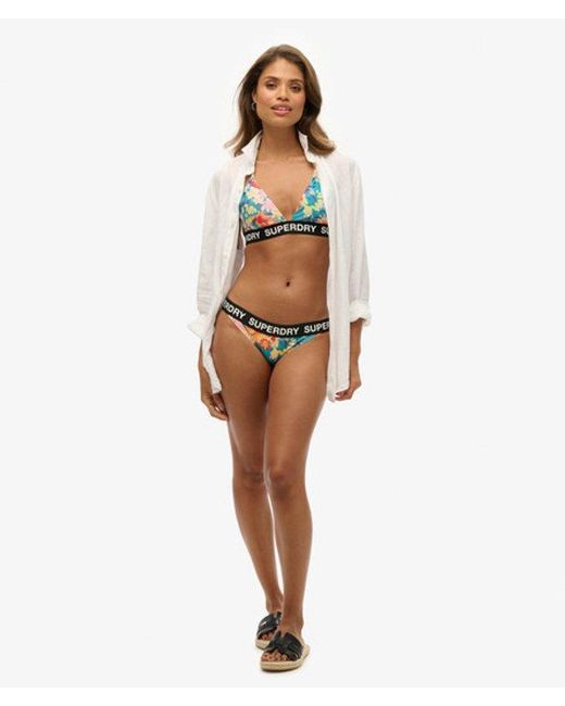 Superdry White & Co Logo Classic Bikini Briefs