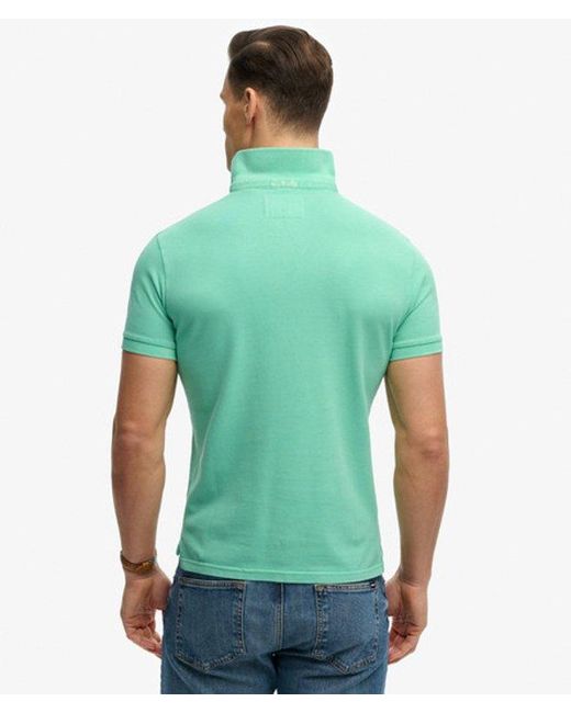 Superdry Green & Co Vintage Destroy Polo Shirt for men