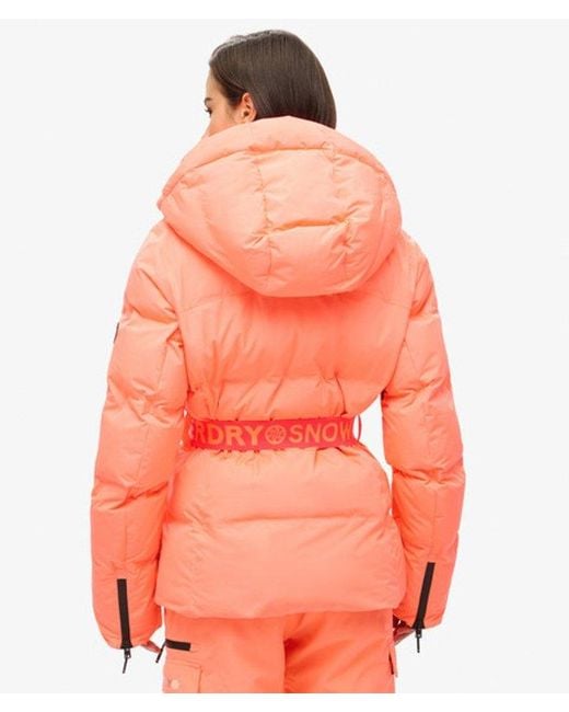 Superdry Pink & Co Ski Luxe Puffer Jacket