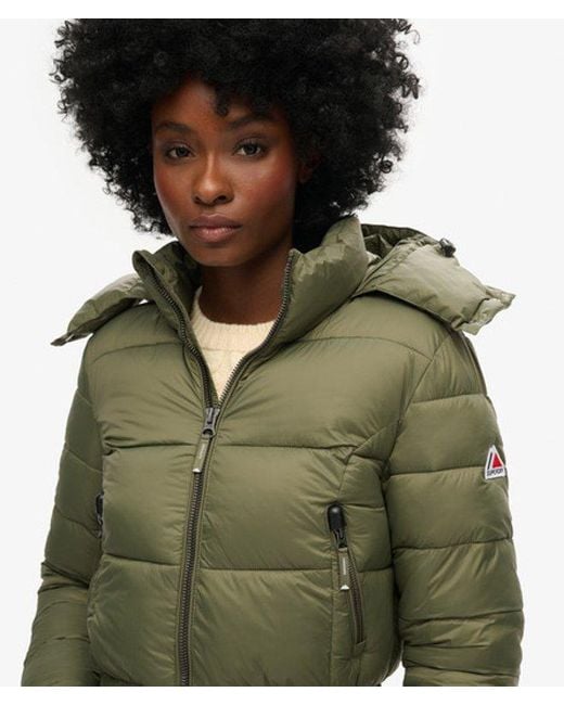 Superdry Green & Co Crop Hooded Fuji Jacket