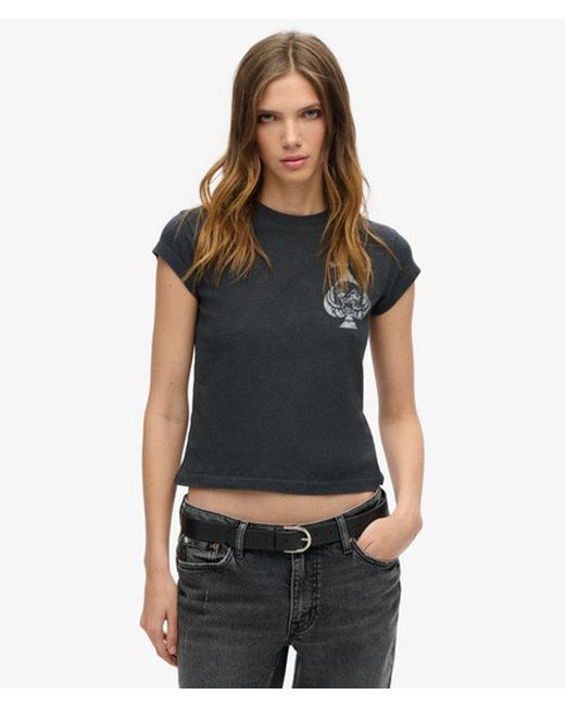 Superdry Green & Co Motörhead X & Co Cap Sleeve Band T-shirt