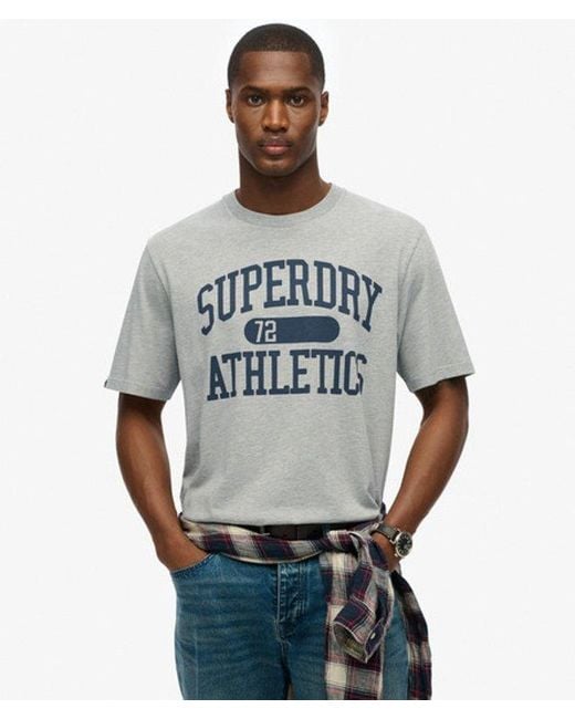 Superdry Athletic Essential T-shirt in het Gray voor heren