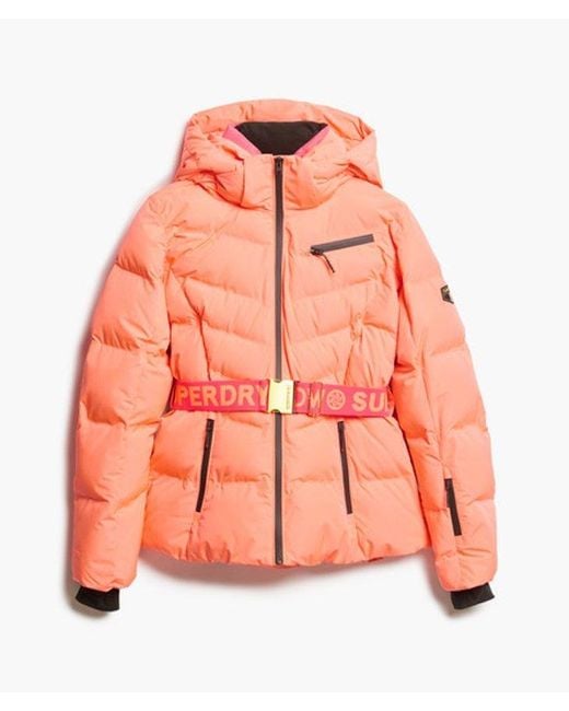 Superdry Pink & Co Ski Luxe Puffer Jacket