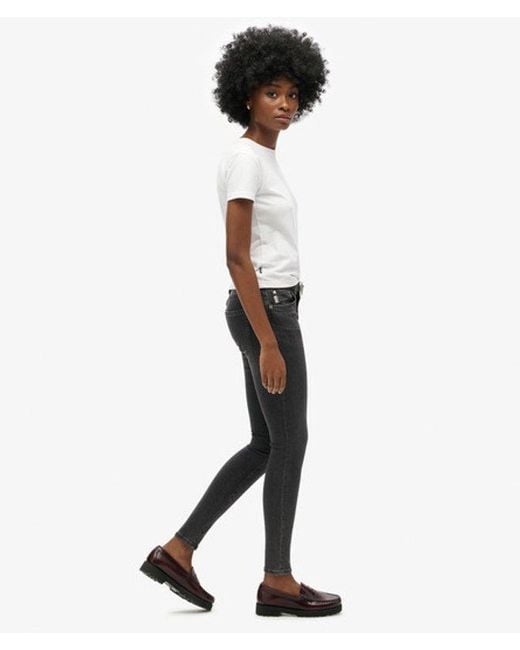 Superdry White & Co Cotton Vintage Mid Rise Skinny Jeans