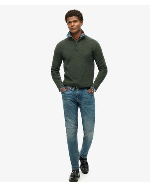 Superdry Green & Co Merino Half Zip Jumper for men