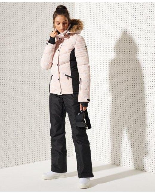 metallic snow jacket