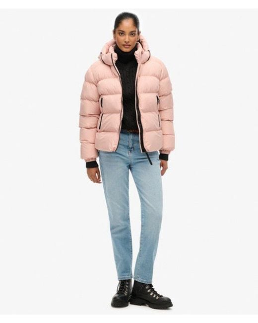 Superdry Natural & Co Hooded Sports Puffer Jacket