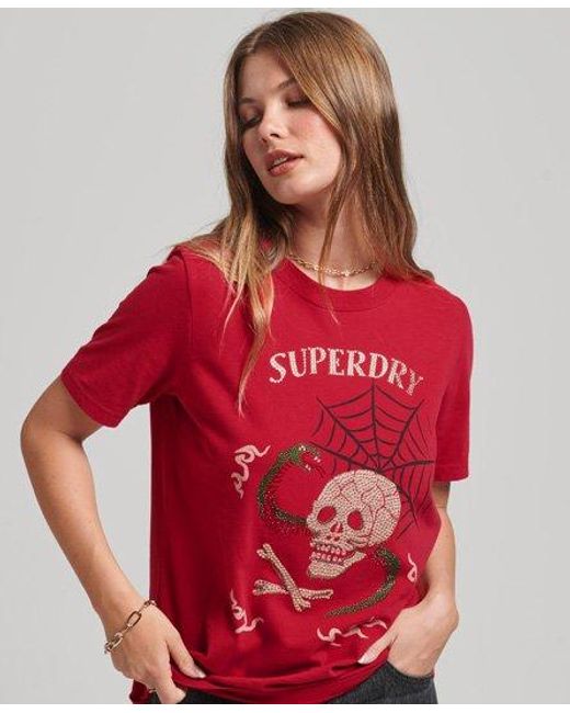 Superdry Red Suika Graphic T-shirt