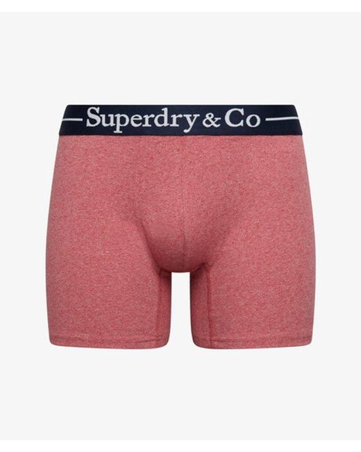 Superdry Red & Co Boxer Triple Pack for men