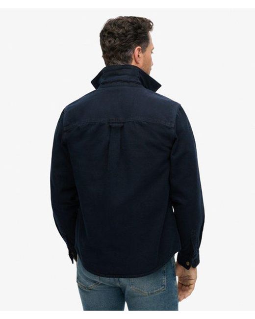 Superdry Blue & Co Surplus Canvas Overshirt for men