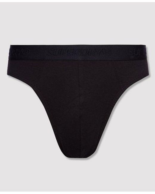 Superdry Black Classic Brief Triple Pack Multipack for men