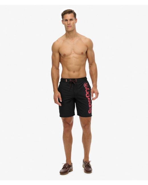 Homme Short De Bain Classique Taille Superdry pour homme en coloris White