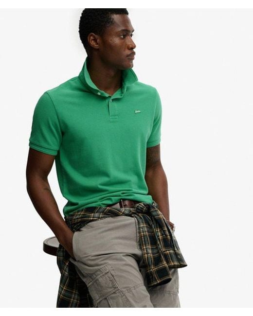 Superdry Green & Co Classic Pique Polo Shirt for men
