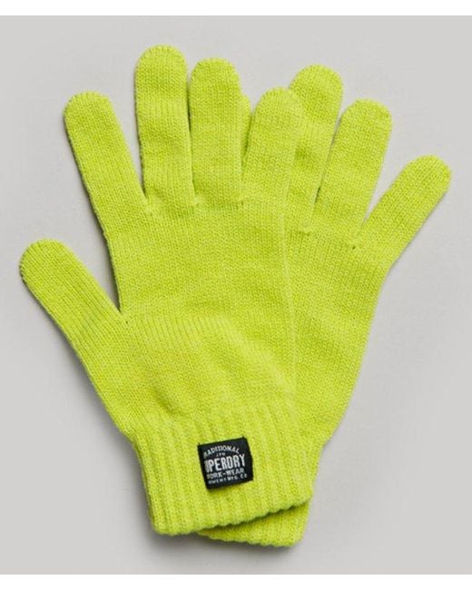Superdry Yellow & Co Classic Knitted Gloves