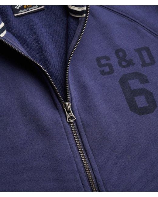 Superdry Blue & Co Athletic Essentials Zip Through Track Top