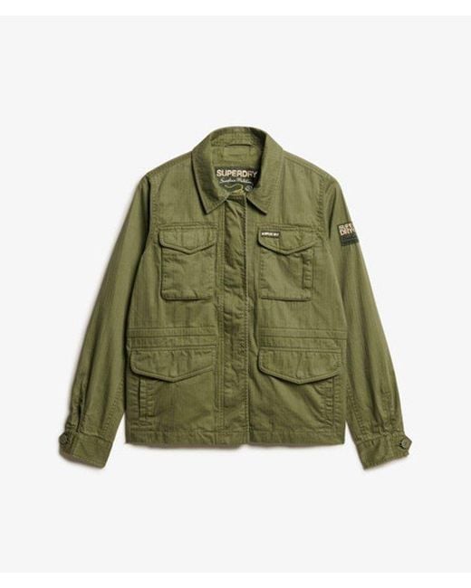 Superdry Green Classic Military M65 Lined Jacket