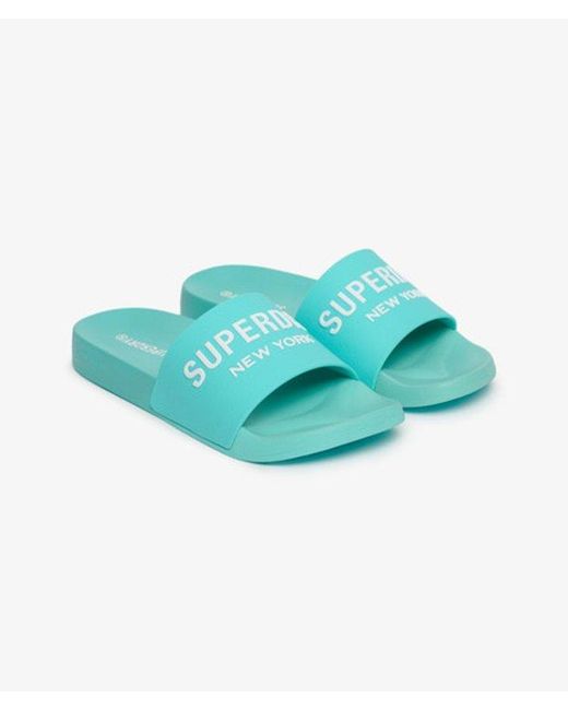 Superdry Blue & Co Core Ombre Pool Sliders