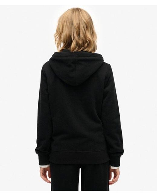 Superdry Black & Co Essential Logo Zip Hoodie