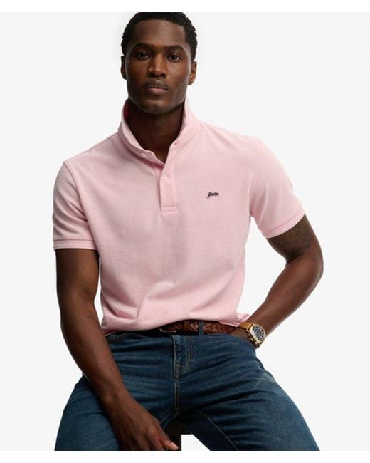 Superdry Pink & Co Classic Pique Polo Shirt for men