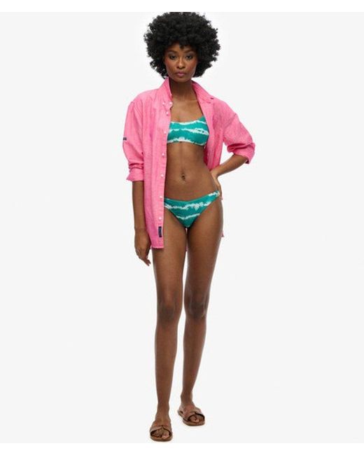 Superdry Pink & Co Tie Dye Recycled Bikini Briefs