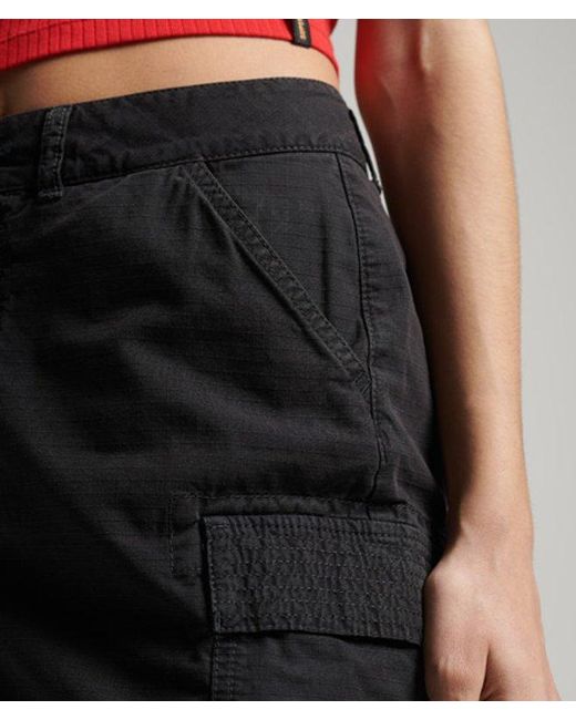 Superdry Black & Co Vintage Utility Mini Skirt