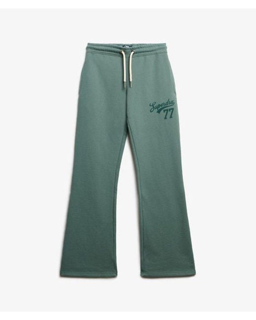 Superdry Blue Super 77 Flare joggers