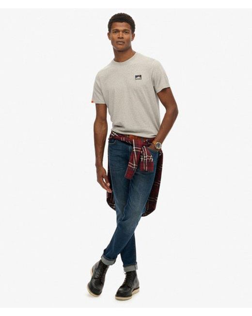Superdry Brown & Co Great Outdoors Embroidered Relaxed T-shirt for men