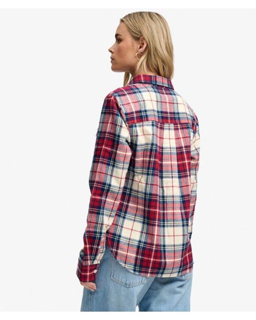 Superdry Red & Co Lumberjack Check Flannel Shirt