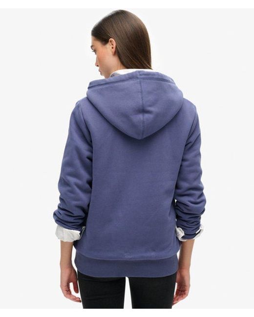 Superdry Blue & Co Borg Lined Zip Hoodie