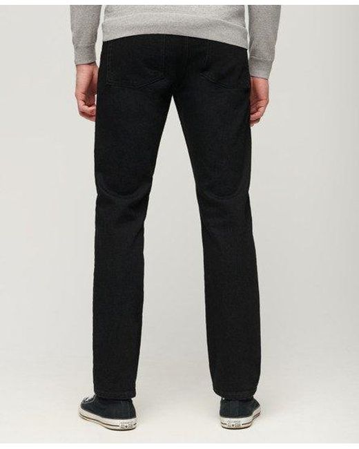 Superdry Vintage Slimfit Jeans Met Rechte Pijpen in het Black voor heren