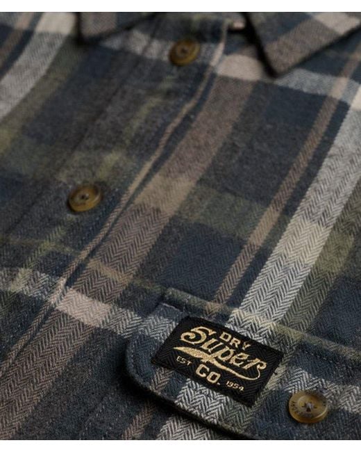 Superdry Blue & Co Lumberjack Check Flannel Shirt
