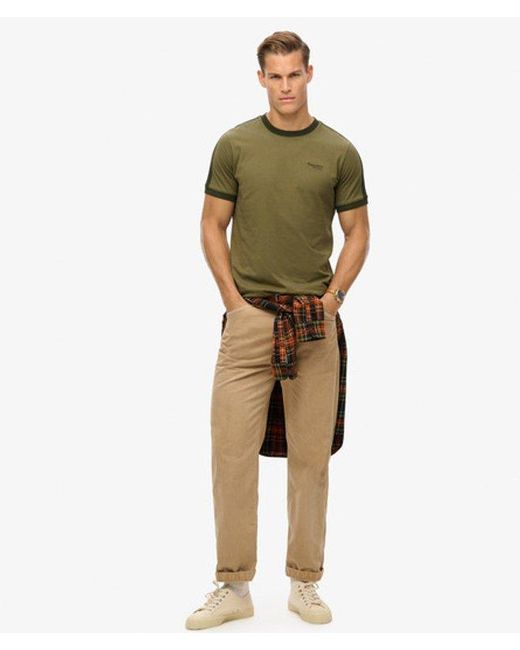 Superdry Green Essential Logo Retro T-shirt for men