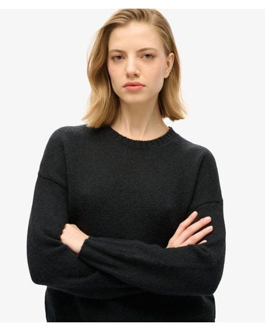 Superdry Black Essential Crew Neck Jumper