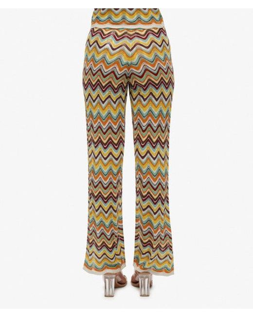 Superdry Metallic & Co Zigzag Knit Wide Trousers