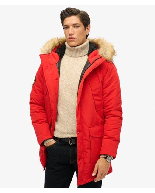 Superdry Red Everest Parka Coat for men