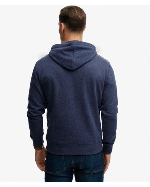 Superdry Blue & Co Essential Logo Hoodie for men