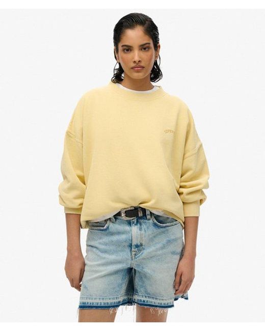 Superdry Multicolor Essential Logo Oversized Crew Sweatshirt